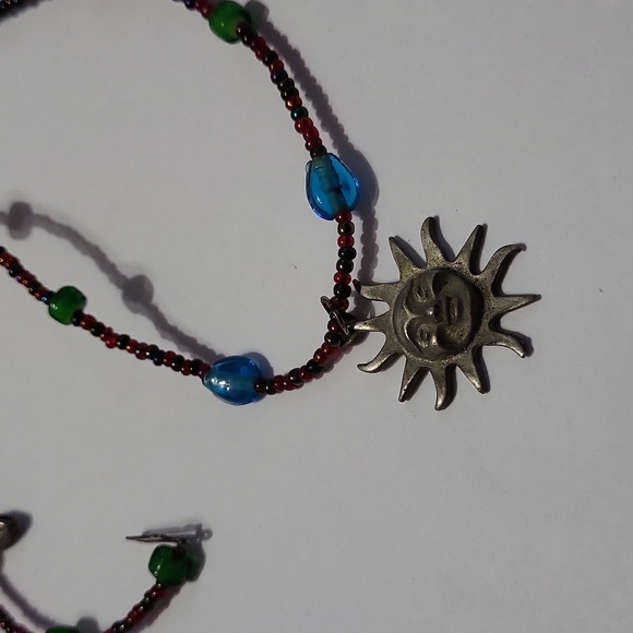 Multicolor sun necklace - Picture 3 of 6